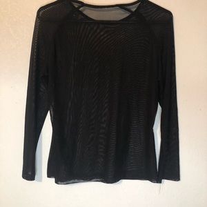 Black sheer top